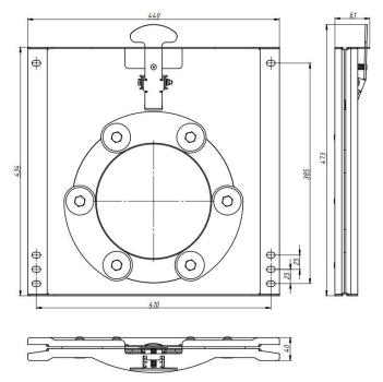 Drehkonsole für Renault Trafic Fiat Talento Vivaro Nissan NV300, Fahrerseite